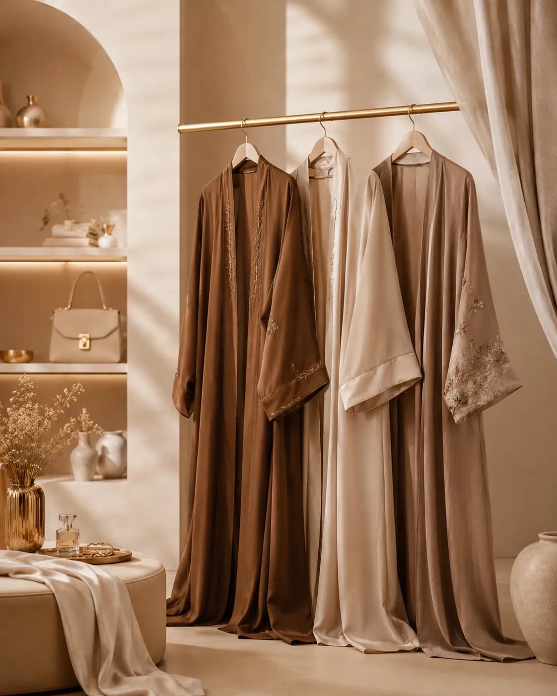 Elegant Black Abaya with Refined Details - 2