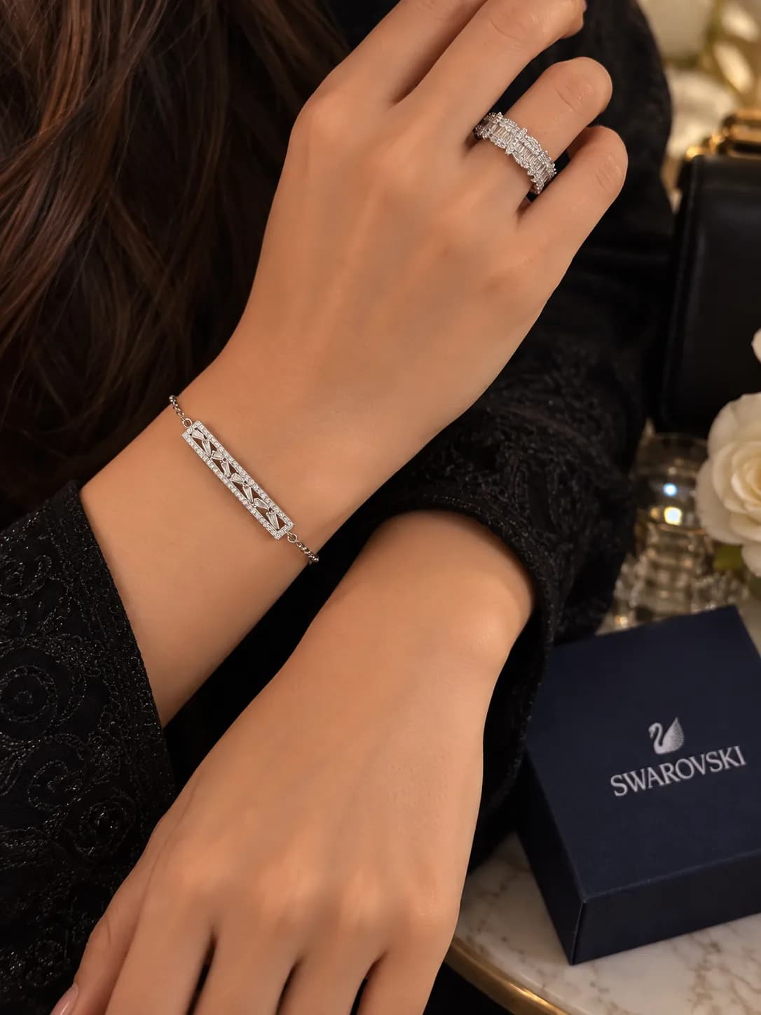 Swarovski Bracelet & Ring Set