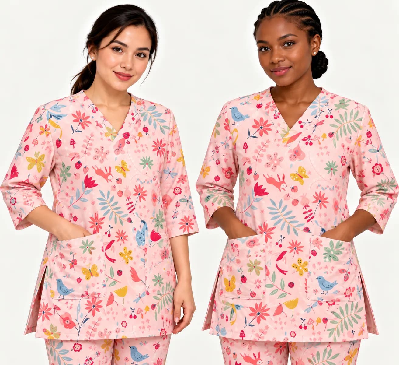 Housemaid Dress - Flowery