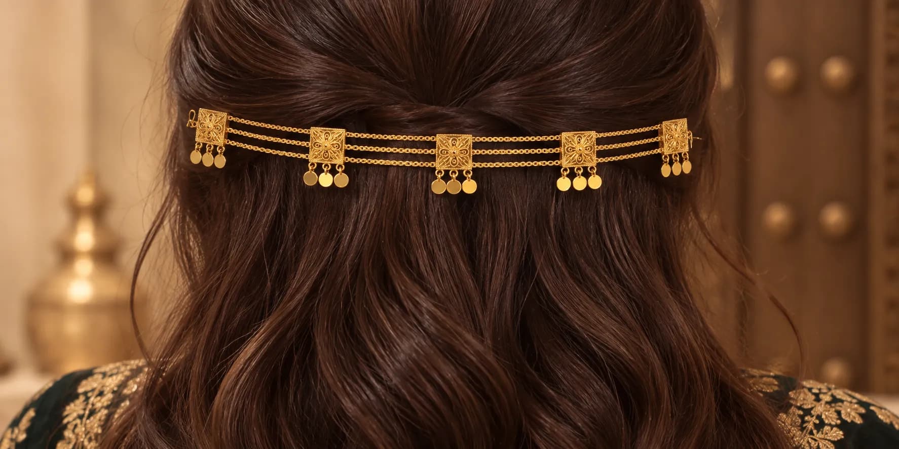 Traditional Gold Hair Accessories - M Accessories  - 3
